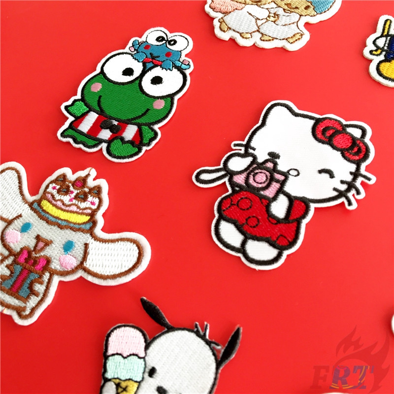 Miếng Vải Trang Trí Quần Áo Hình Nhân Vật Sanrio Dễ Thương