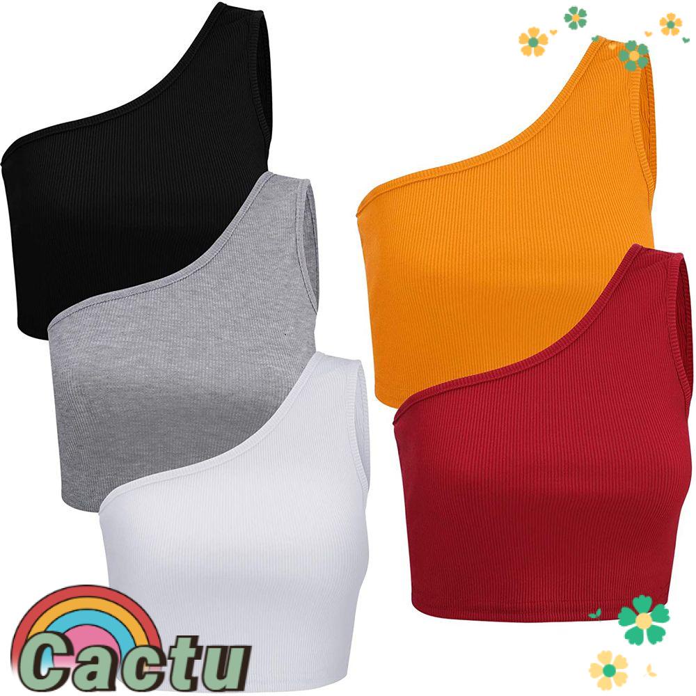 Áo Croptop Không Tay Hai Dây Hở Vai Nhiều Màu Thời Trang Cho Nữ