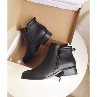 Boot (Bốt) Da Bò Gót Vuông 3p Chất Đẹp Mẫu Mới Nhất Hot Nhất Đẹp Lung Linh Không Chê Ở Điểm Nào