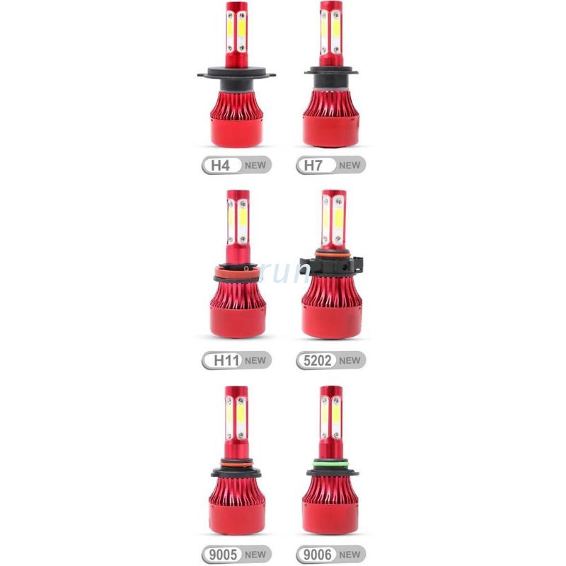 1 Cặp Bóng Đèn Pha Led H7 / H11 / 9005 / 9006 / 9004 / 9007 / H13 / 5202 / H4 360 Độ Cho Xe Hơi