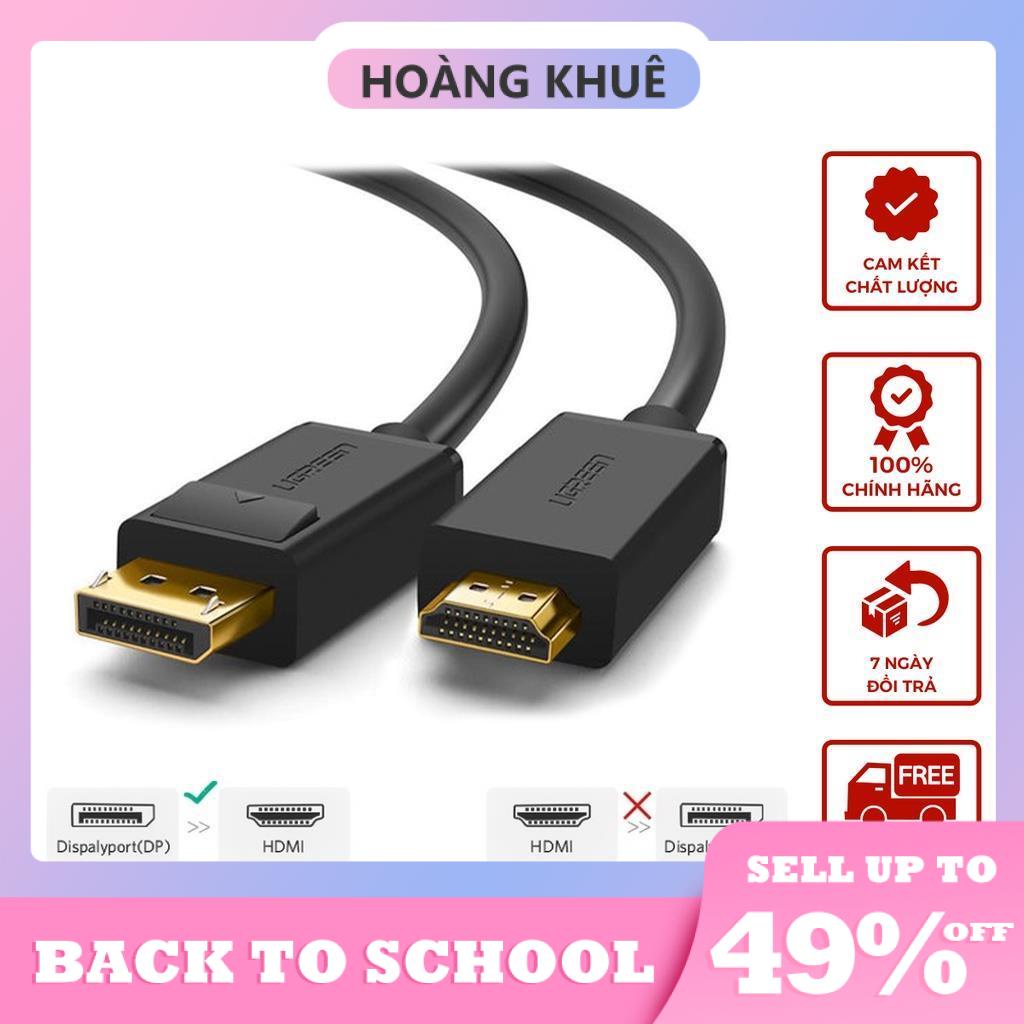 Dây cáp DisplayPort sang HDMI hỗ trợ phân giải 1920x1200 UGREEN DP101 - Hàng chính hãng