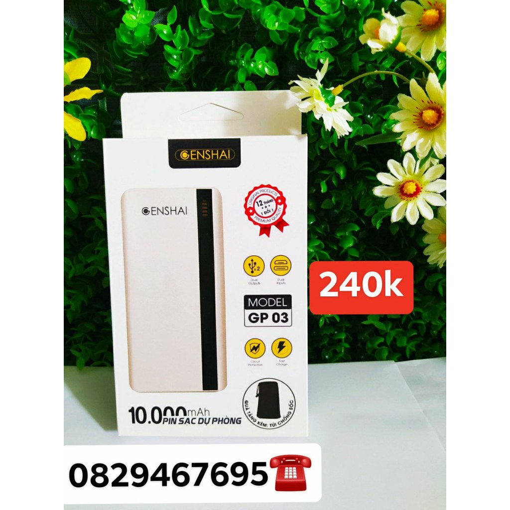 Pin Sạc Dự Phòng GenShai GP03