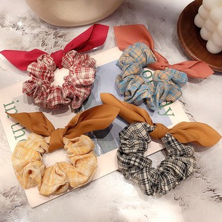  INS Scrunchies Dây buộc tóc hoa