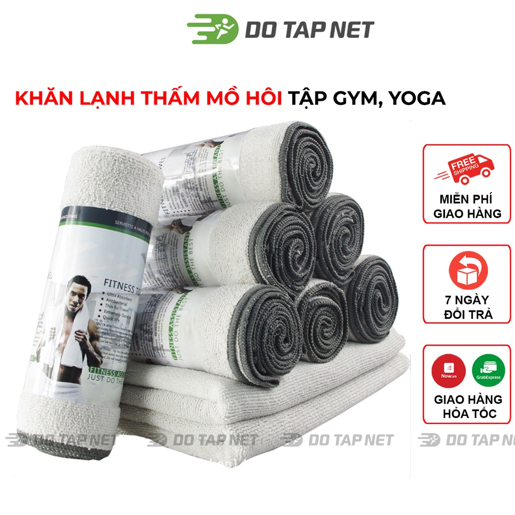 Khăn lạnh, khăn lau mồ hôi tập gym, yoga, chơi thể thao kích thước 90 x 40