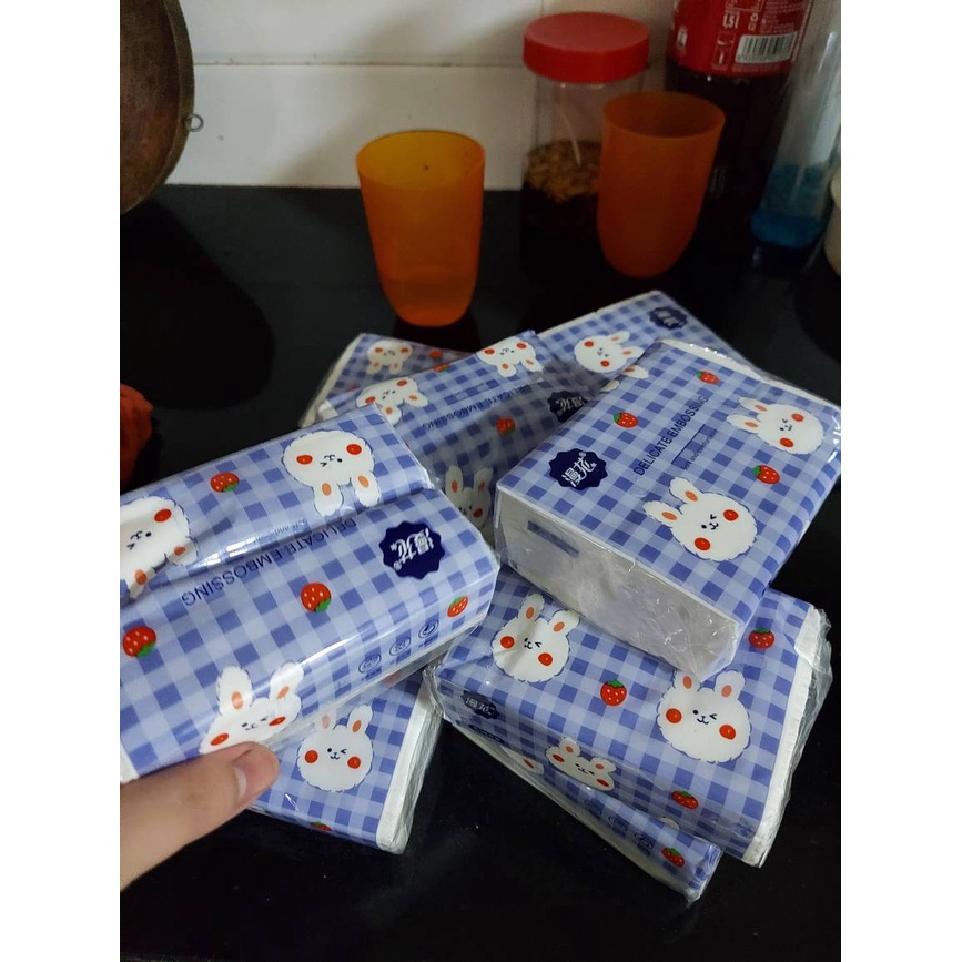 Giấy Ăn Thỏ Vỏ Xanh Siêu Dai P0380