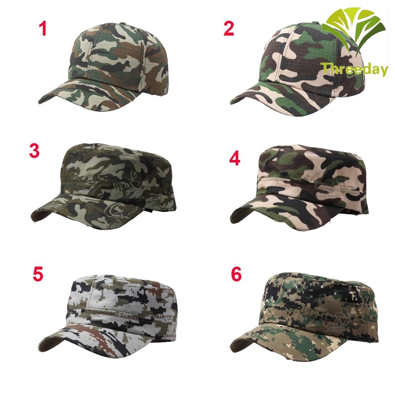 Nón kết họa tiết camo kiểu quân đội thời trang cho nam