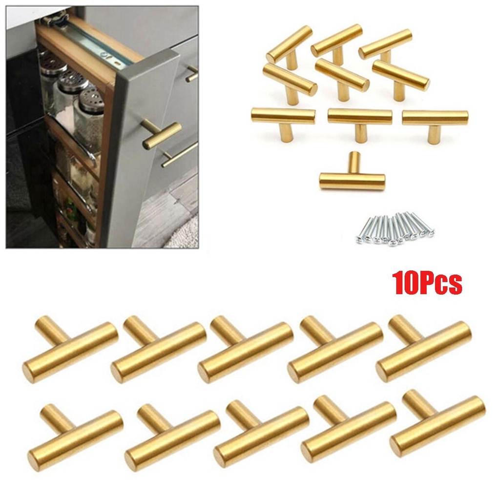 Set 10 Tay Nắm Ngăn Kéo Tủ Bằng Thép Không Gỉ