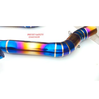Cổ pô R15V3 Titanium cao cấp lắp đặt cho pô độ