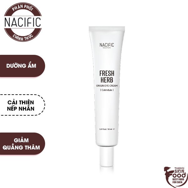 Kem Dưỡng Mắt Dưỡng Ẩm, Chống Lão Hóa Chiết Xuất Hoa Cúc NACIFIC Fresh Herb Origin Eye Cream Calendula 30ml