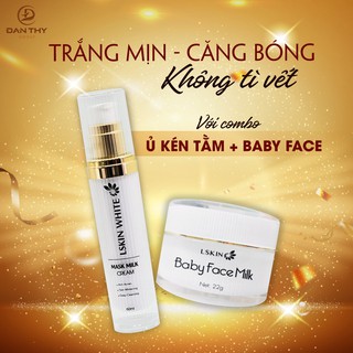 Đan Thy Cosmetic - Combo Ủ trắng nuôi da kén tằm và Baby face lskin