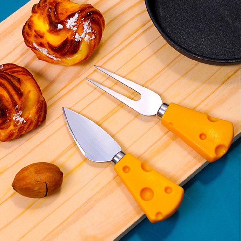 Narciss Bộ Dụng Cụ Ăn Bằng Thép Không Gỉ Hình Phô Mai Dễ Thương Sáng Tạo Nhỏ Gọn