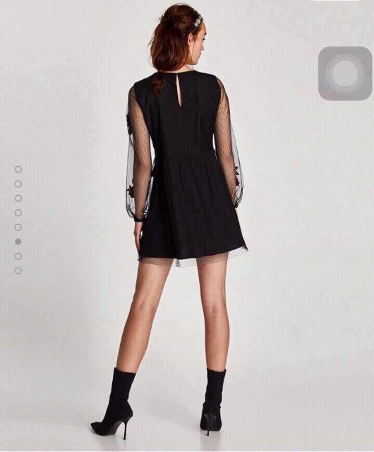 Đầm #ZARA thêu hoa