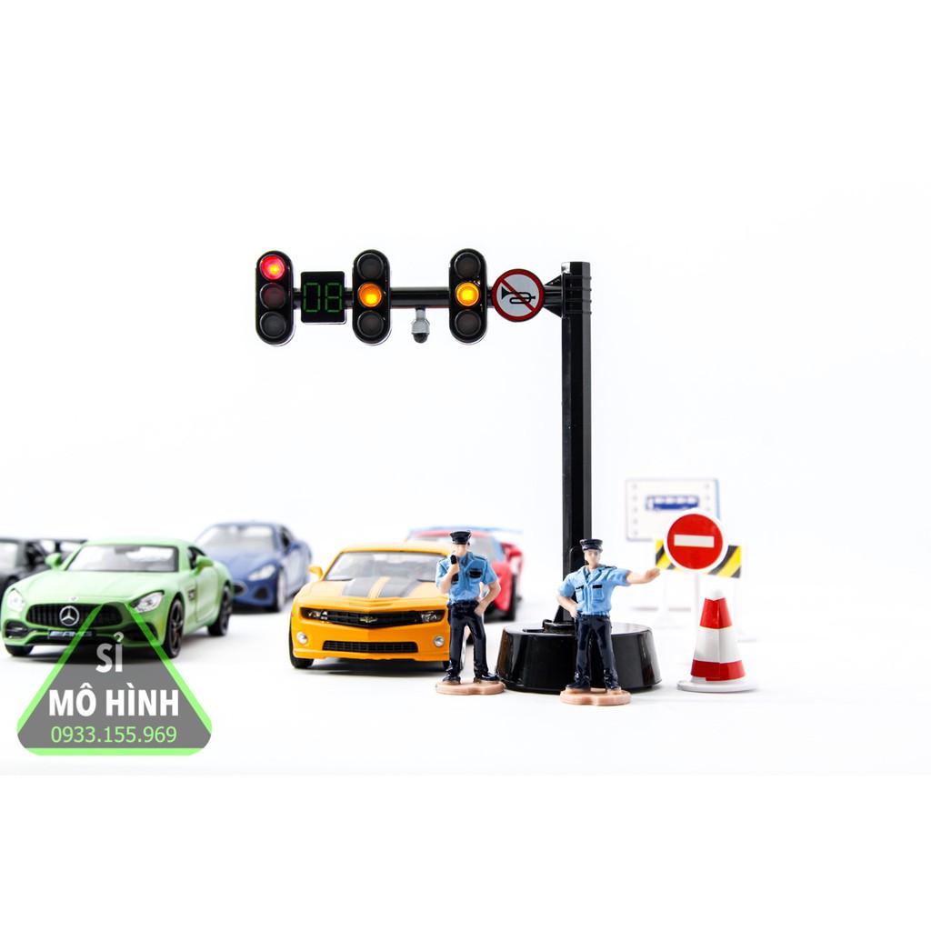[ Sỉ Mô Hình ] Mô hình đèn giao thông xe mô hình