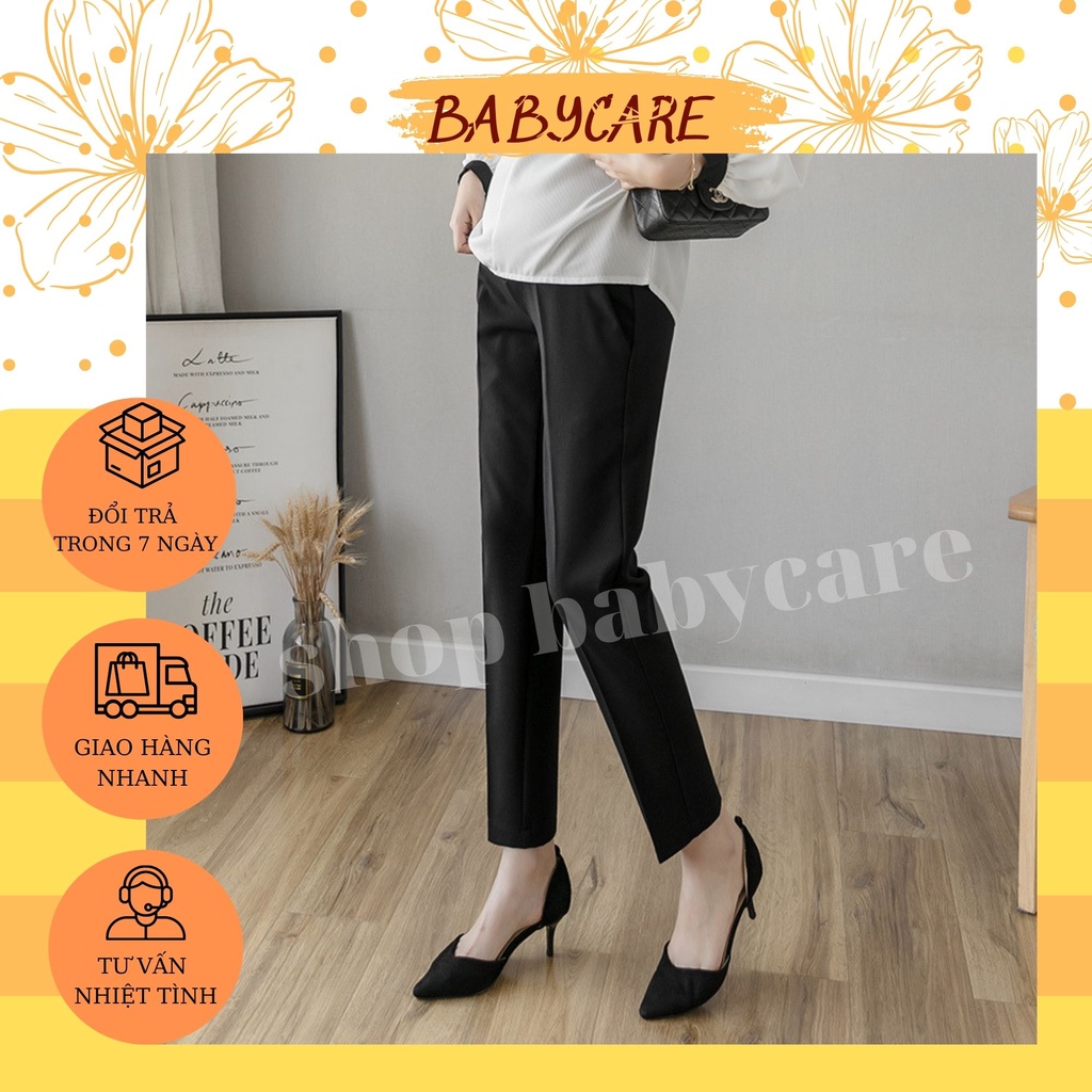 QUẦN BẦU BAGGY CÔNG SỞ CHẤT ĐẸP CHO MẸ BẦU