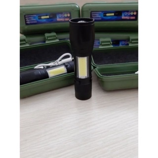 đèn PIN  mini sạc siêu sáng có đèn hông