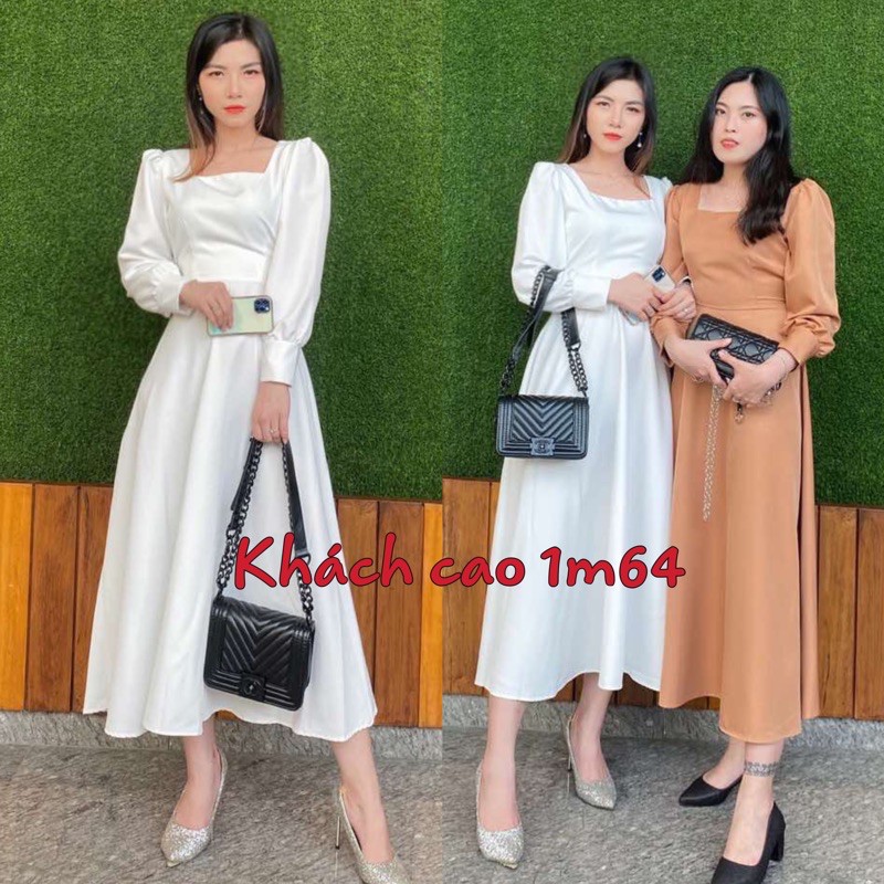 [Mã FAMARAL1 giảm 10K đơn 50K] Đầm dự tiệc maxi cổ vuông | BigBuy360 - bigbuy360.vn