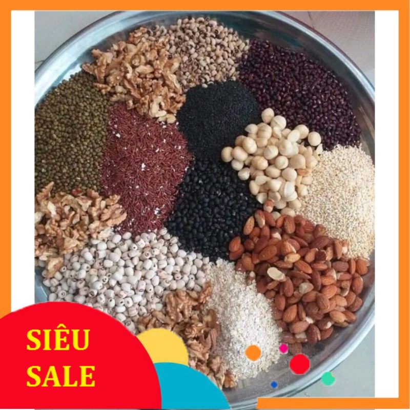 Bột ngũ cốc 17 loại hạt,500g, thơm ngon, nhà làm, giá rẻ