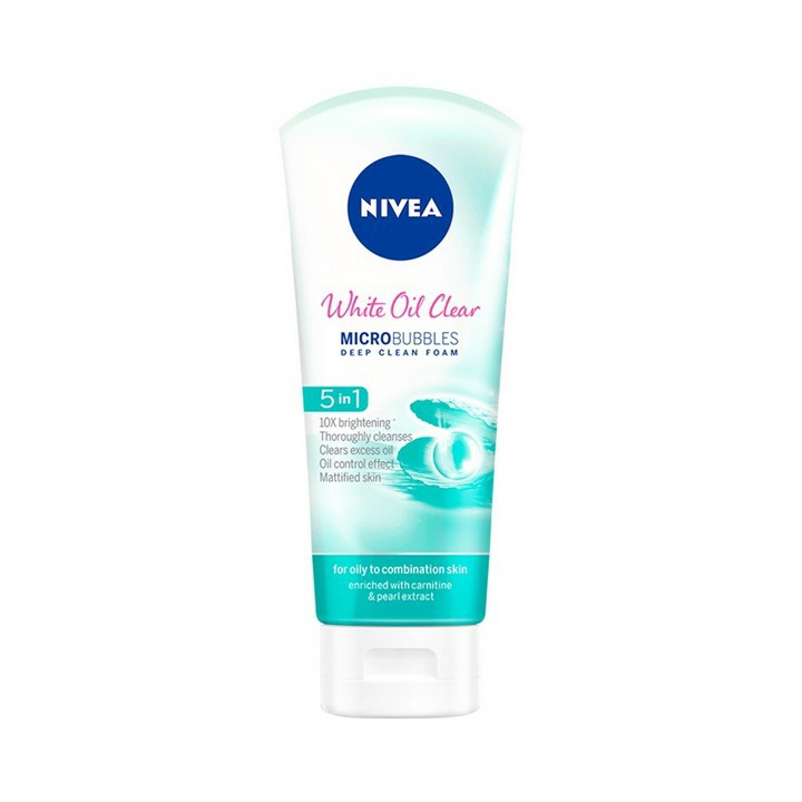 Sữa rửa mặt trắng da sạch nhờn dành cho nữ Nivea 100g