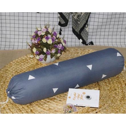 (Giá tốt hôm nay) ❣️ Vỏ gối ôm, áo gối cotton 30x100cm mẫu Tam giác ghi, chat chọn mẫu thoải mái