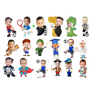 chibi trang trí sinh nhật cho bé cao 60cm