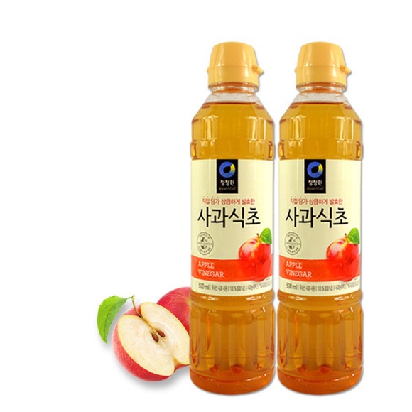 Dấm táo Deasang Hàn Quốc trộn salad, pha nước chấm, giảm cân (500ml)
