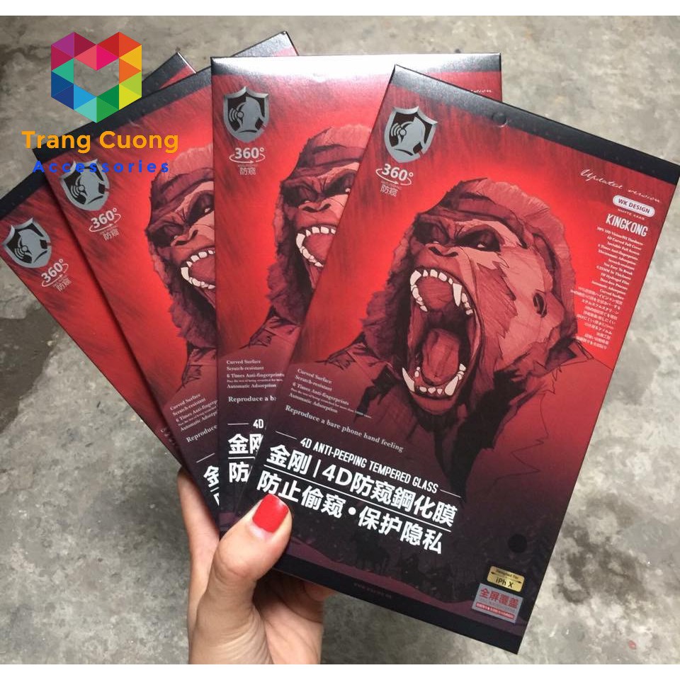 [🔥CHÍNH HÃNG🔥] Kính Cường Lực Chống NHÌN TRỘM 4D - KINGKONG chính hãng