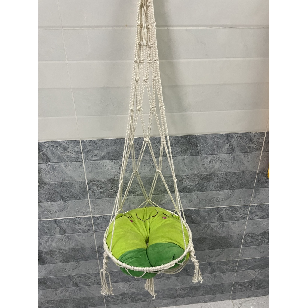 Ảnh thật- Võng treo macrame cho mèo nằm phong cách hoàng gia, quý tộc cực xinh