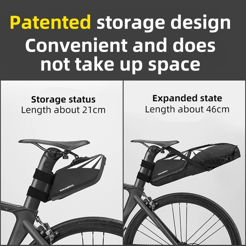 ROCKBROS Waterproof Bicycle Bag 8L Large MTB Road Trunk Bike Accessories
