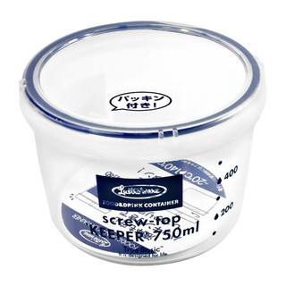 Hàng Nhật hộp nhựa thực phẩm nắp vặn 750ml Lustroware B-2272N