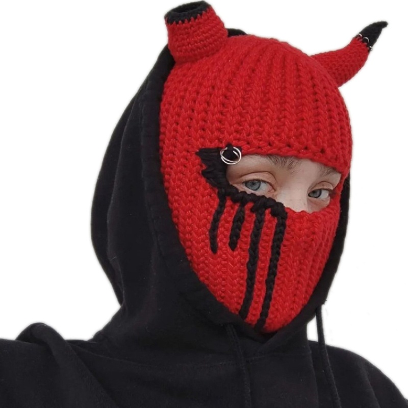 Mũ Beanie Hóa Trang Quỷ Ma Quỷ Vui Nhộn Cho Halloween