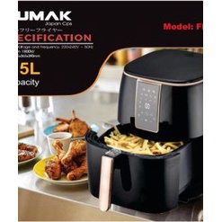 Nồi chiên không dầu,nồi chiên điện tử cơ Fumak FM-2085 Nhật Bản, Dung Tích 8.5LBảo hành 18 tháng