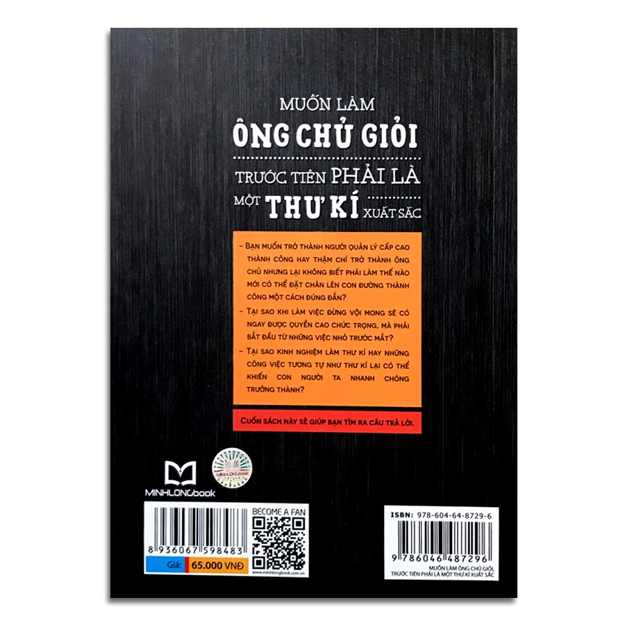 Sách - Muốn Làm Ông Chủ Giỏi Trước Tiên Phải Là Một Thư Kí Xuất Sắc (Kèm Bookmark)