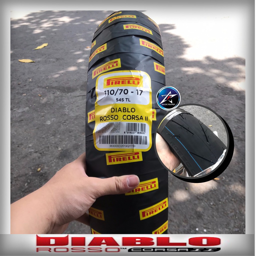 VỎ PIRELLI GAI PIRELLI ROSSO CORSA 2 110/70-17