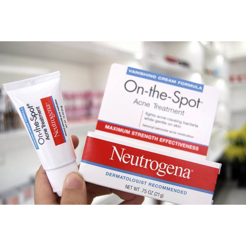Kem mụn Neutrogena On The Spot Acne Treatment 21gr