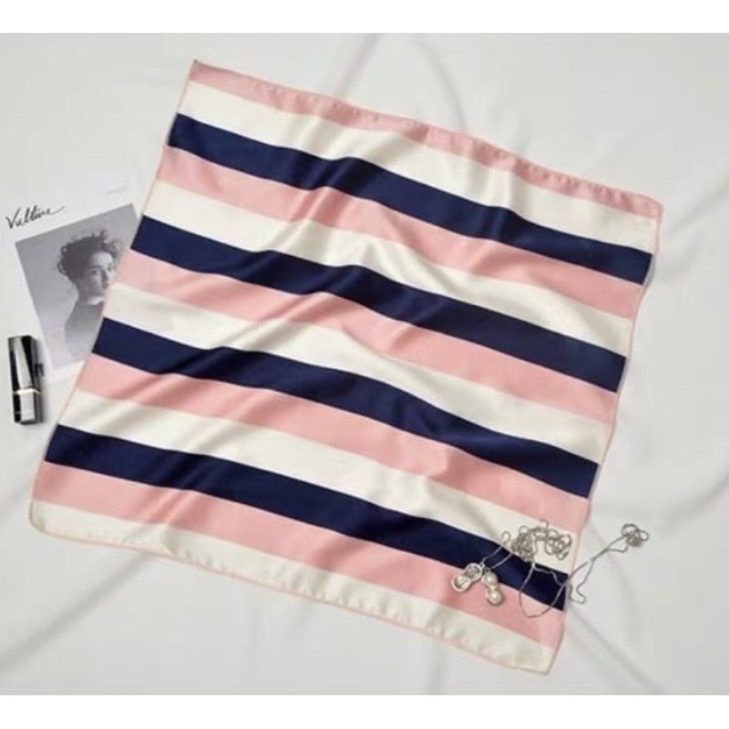 Khăn turban mini vải satin đa năng size 50x50cm