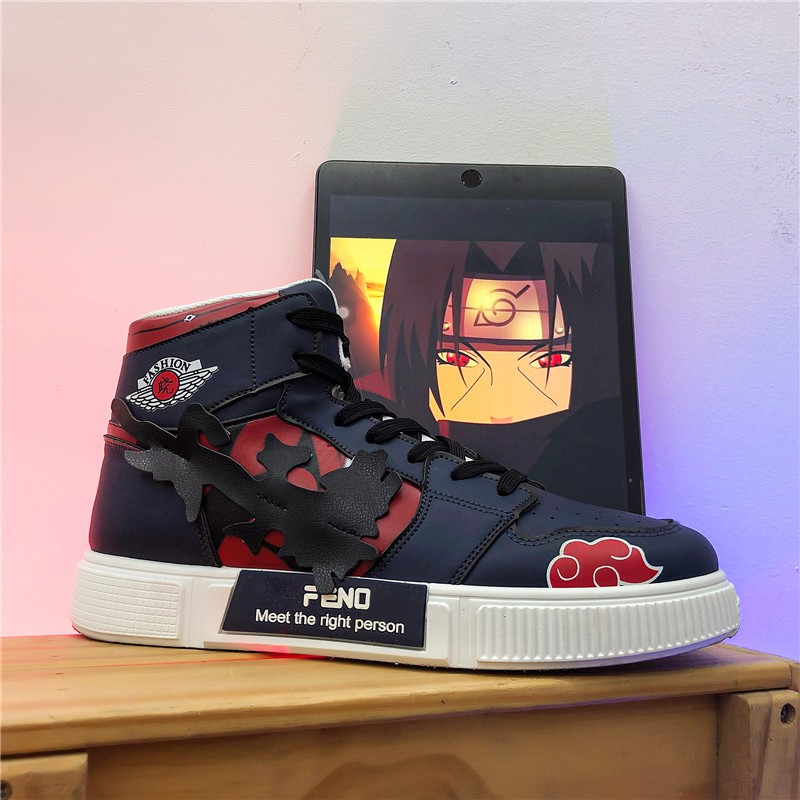 Naruto patterned sneakers for men