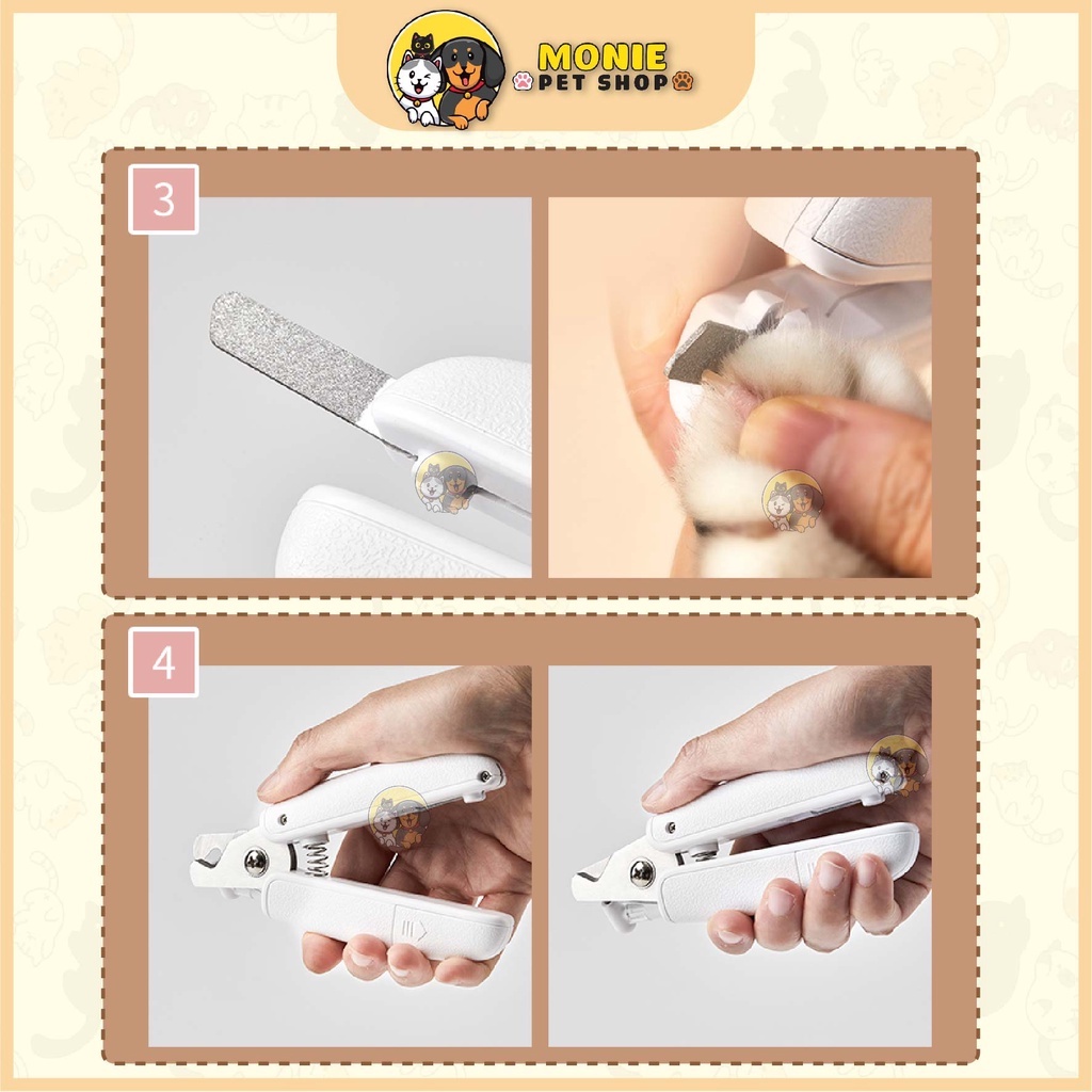 [Hỏa tốc] Kìm cắt móng PETKIT  cho chó mèo có đèn LED