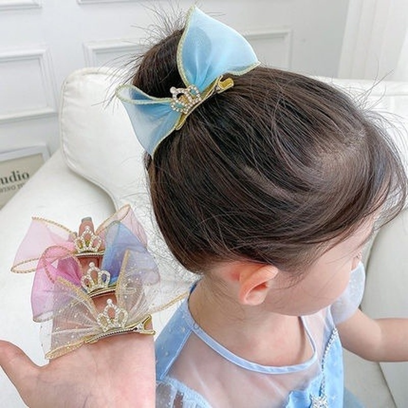 Kẹp Tóc Hình Vương Miện Công Chúa Cho Bé Gái