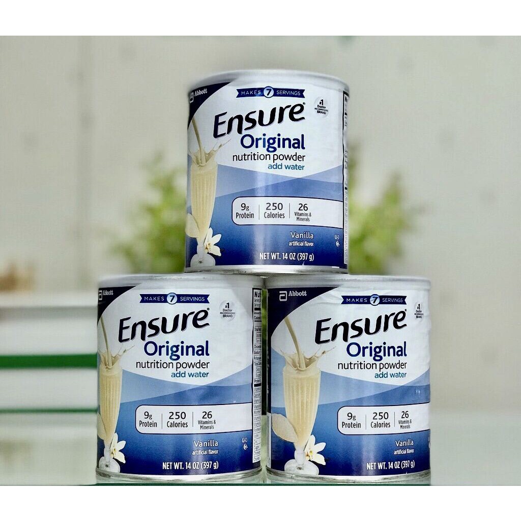 Sữa Ensure Mỹ 397g thơm ngon dinh dưỡng dành cho cả gia đình 𝐁𝐞𝐞 𝐡𝐨𝐮𝐬𝐞