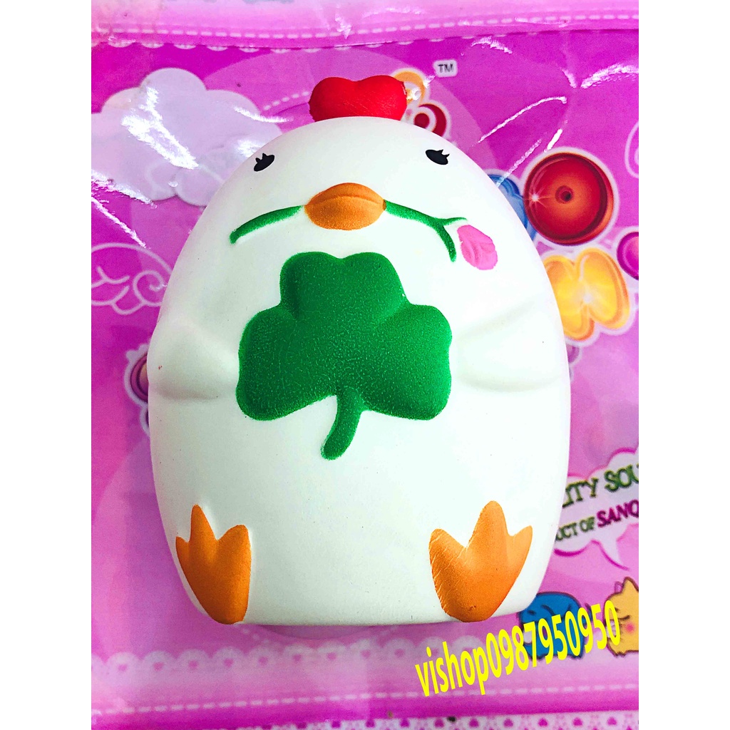 SQUISHY GÀ CON ĐEO CẶP ĐI HỌC