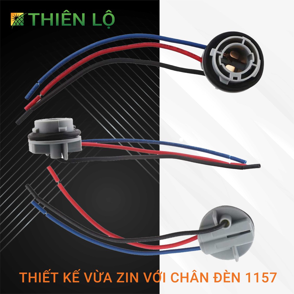 Đuôi gắn đèn hậu đèn stop xe máy chân 1157 P21 BAY15D cao cấp của Thiên Lộ dành cho đèn chân 1157