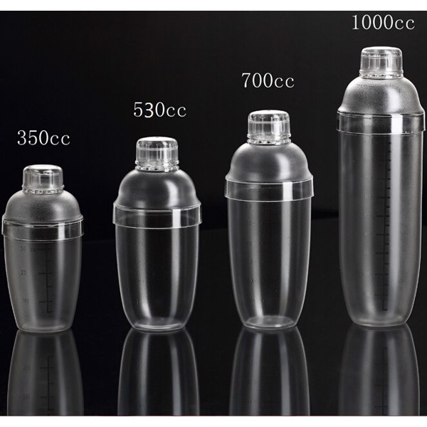 SHAKER NHỰA SƠN ĐEN 1L , 700ML , 530ML - BÌNH LẮC NHỰA PHA CHẾ - MÁY MÓC THIẾT BỊ PHA CHẾ TRÀ CHANH,TRÀ SỮA