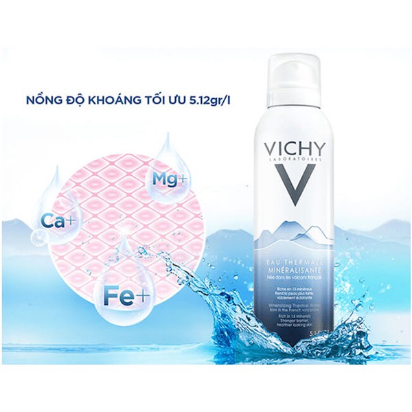 Xịt Khoáng Dưỡng Da Vichy Purete Thermale Therma Spa Water 50ml -150ml - Cam Kết Chính Hãng