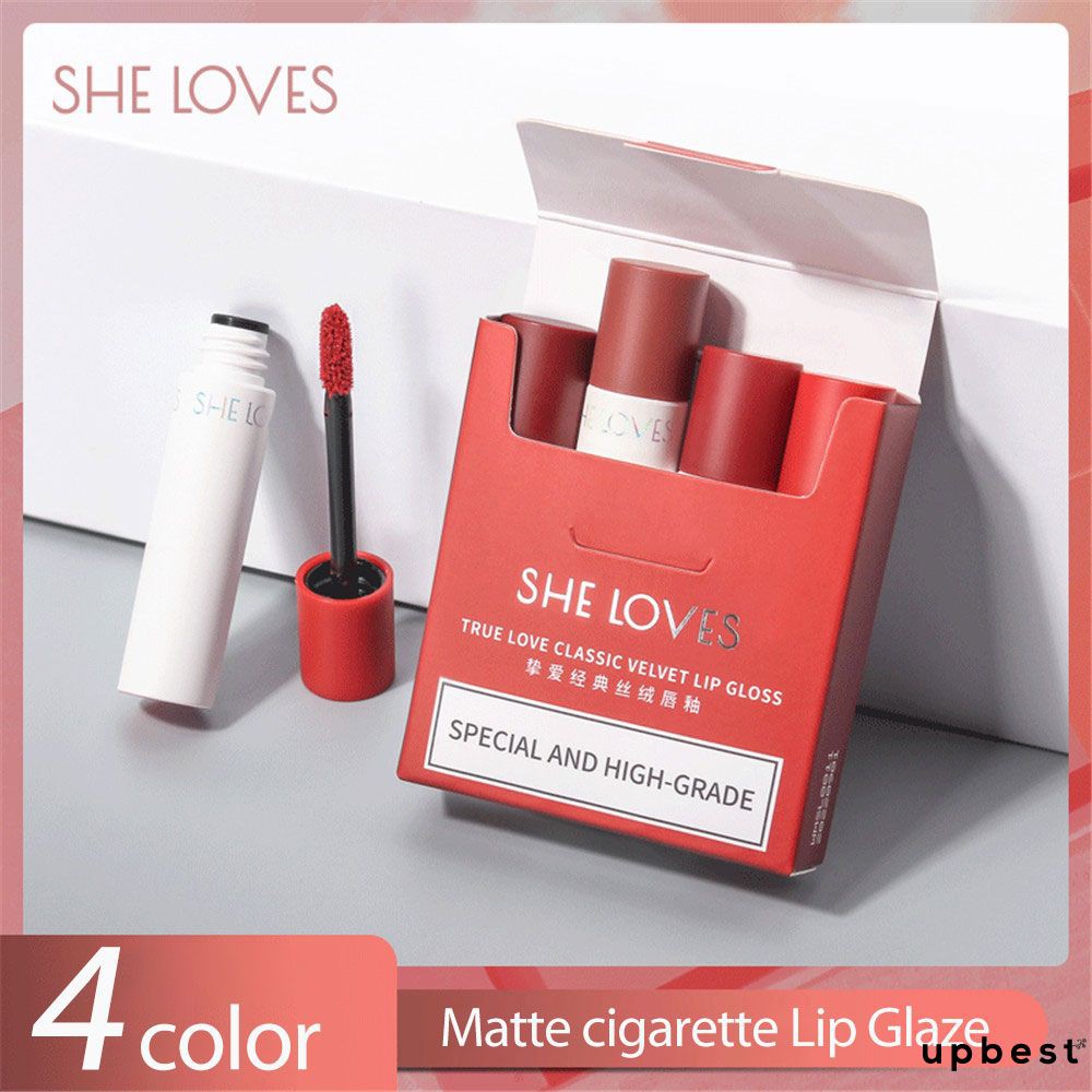 (Hàng Mới Về) Son Kem Lì Chống Thấm Nước Không Phai Màu Thương Hiệu Sheloves