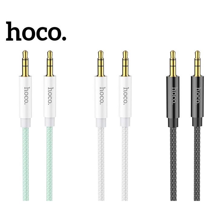 HOCO UPA19 AUX Audio jack 3.5mm to 3.5mm dây bện dù cao cấp dài 2M