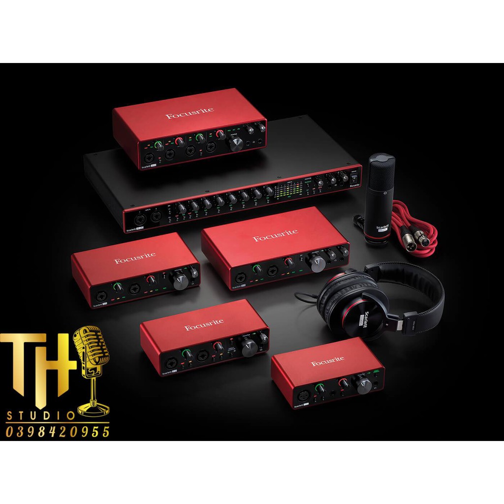 Sound Card Âm Thanh - Focusrite Scarlett Solo Gen 3