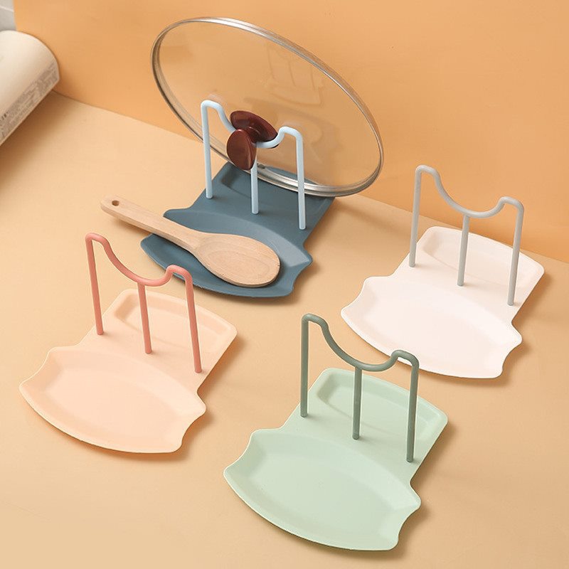 Giá Đỡ Nắp Nồi / Muỗng Không Đục Lỗ Tiện Lợi Cho Nhà Bếp