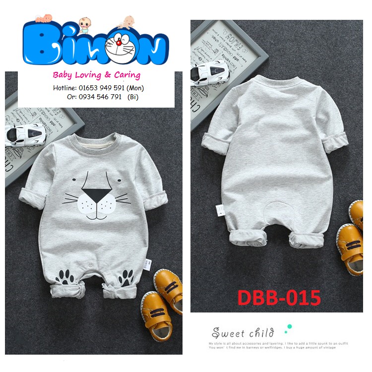 Bodysuit Cotton Mịn Hình Sư Tử Dễ Thương | BigBuy360 - bigbuy360.vn
