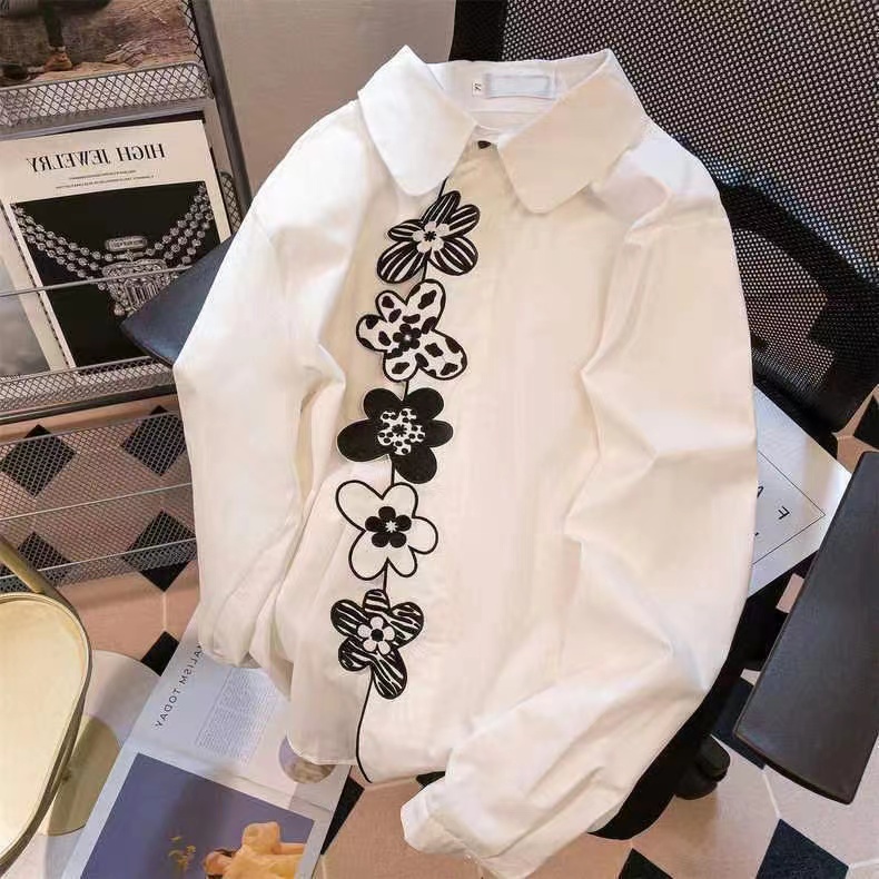 Hàng Mới Về Áo Sơ Mi Dài Tay Dáng Rộng Phong Cách Hàn Quốc Baju Wanita Lengan Panjang Hàng Mới Dành Cho Bạn Nữ