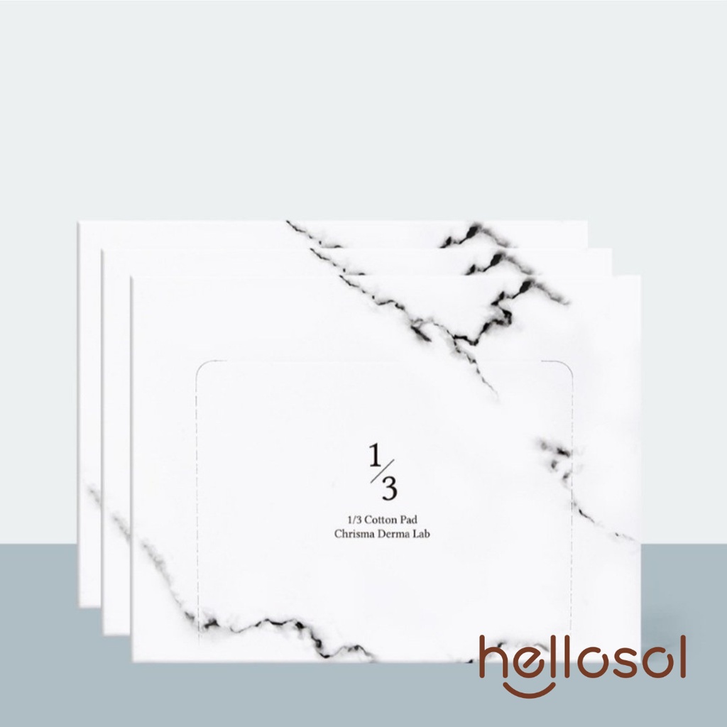 BTT_002  Bông tẩy trang 1/3 đắp dưỡng, thoa toner, dùng làm mặt nạ dưỡng da